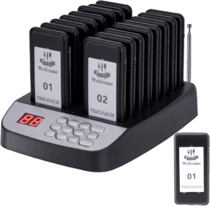 16 PCS Restaurant Pager,Pagers for Restaurants 16 Guest Pagers,Buzzers