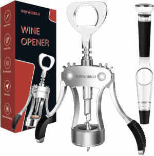 4-in-1 Wine Opener Set with Vacuum Stopper & Aerator Pourer